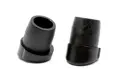 Black, round internal fitting chair feet for standard school chairs.