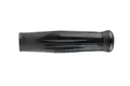 Side view of a black shiny plastic contoured grip-handle.