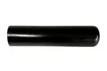 Sideways view of a round, black, flexible PVC dip moulded straight-sided grip.